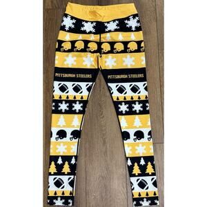 Xlusion Pittsburgh Steelers Football Holiday Christmas Pants Size M Leggings